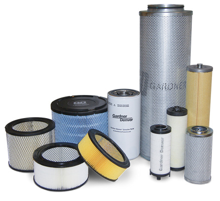 Produktová řada vzduchových filtrů Gardner Denver